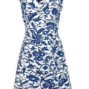 sold !!!Tommy Hilfiger Thin Strap Mini Floral Dress Blue &